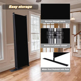 CHOSENM Room Divider, 4 Panel Folding Privacy Screens with Wider Feet, 6 Ft Portable Room Partition for Room Separator, Room Divider Panel 88" W X 71" H, Partition Room Dividers Freestanding，Black CHOSENM