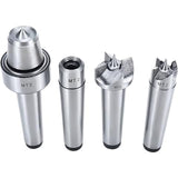 Live Center Wood Lathe Drive Spur Cup 4pcs Set with 2Pcs Extra Replacement Tips with Good Quality Wooden Box (MT2) SP1stopmall