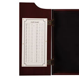 Viper Hudson Sisal/Bristle Steel Tip Dartboard Cabinet, Mahogany Finish Viper