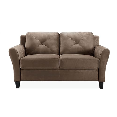 Lifestyle Solutions Harrington Loveseat, Black Studio Living