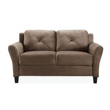Lifestyle Solutions Harrington Loveseat, Black Studio Living