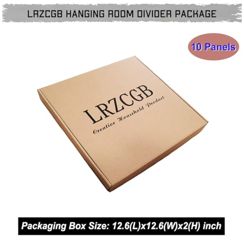 Hanging Room Divider - 10Pieces White Wood-Plastic Hanging Screen Panel DIY Wall Dividers Privacy Room Hotel Decoration (WH) LRZCGB