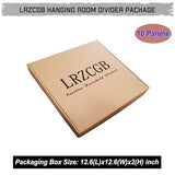 Hanging Room Divider - 10Pieces White Wood-Plastic Hanging Screen Panel DIY Wall Dividers Privacy Room Hotel Decoration (WH) LRZCGB