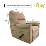 Easy-Going Recliner Stretch Sofa Slipcover Sofa Cover 4-Pieces Furniture Protector Couch Soft with Elastic Bottom Polyester Spandex Jacquard Fabric Small Checks(Recliner,Christmas Red,Large)