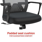 STAPLES Cartwright Ergonomic Office Desk Chair, Adjustable with Breathable Mesh & Lumbar Support, Perfect for Home & Office, Black STAPLES