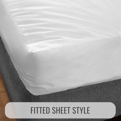 DMI Waterproof Mattress Protector, Mattress Pad/Cover, Bed Pad and Cover, Contoured Fitted Sheet, Queen (Packaging May Vary) DMI
