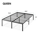 Best Price Mattress Queen Metal Wood Black 18 Inch Bed Frame Best Price Mattress