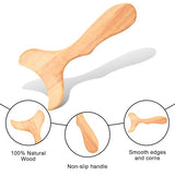 Aeaocvo Wood Therapy Tools for Body Sculpting, Wooden Lymphatic Drainage Massager, Handheld Wood Gua Sha Tools, Body Sculpting Tools for Cellulite Reduction, Muscle Tension Relief, Body Contouring Aeaocvo