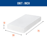 Twin Mattress 12 inch Gel Memory Foam Mattress Medium Firm Mattresses for Cool Sleep Relieving Pressure Relief CertiPUR-US Certified Mattress in a Box FDW