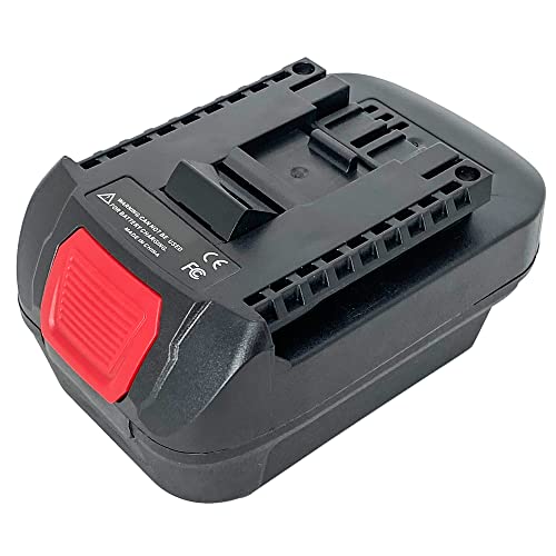 Battery Adapter for Bosch 18V Lithium-Ion Cordless Tool, Compatible with Dewalt 18V 20V Max/ Milwakee M18 18V Li-ion Battery Convert to Bosch 18V Compact Lithium Battery BAT608 BAT609 BAT612 BAT618 QINIZX