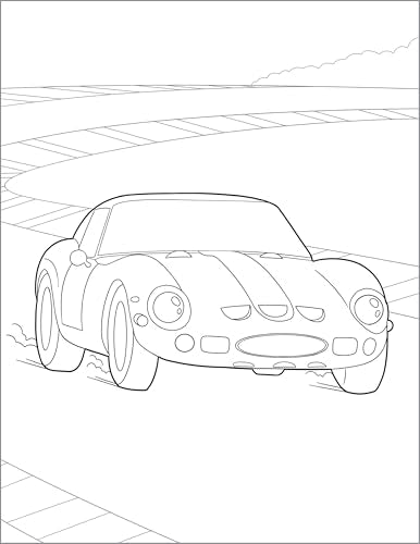 Coloring Book for Kids: Cool Cars & Trucks