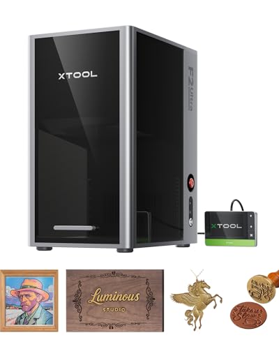 xTool F2 Ultra 60W MOPA & 40W Diode Dual Laser Engraver, 100+ Color Metal Engraving, Dual 48MP Cameras, Auto Streamline, 15,000mm/s Ultra-Fast, AI Powered 3D Fiber Laser Cutter and Engraver Machine xTool