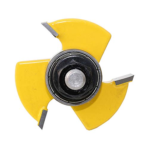 Yakamoz 1/2 Inch Shank Adjustable Tongue and Groove Router Bit Set 1-1/2" Stock Woodworking Cutting Milling Tools YAKAMOZ