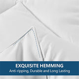 Cozynight Down Alternative Comforter-All Season Queen Comforters Duvet Insert with Corner Tabs-Lightweight Breathable Reversible White Comforter 90x90 inches Cozynight