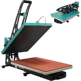 Heat Press Machine for T-Shirts: 2025 Upgraded 16x24 Auto Open Heat Press Slide-Out,Heated Surface with Teflon Non-Stick Coating,110V, 2000W, for DTF on Tshirts, Bags, Cushion(Not for Sublimation) WUMSTOT