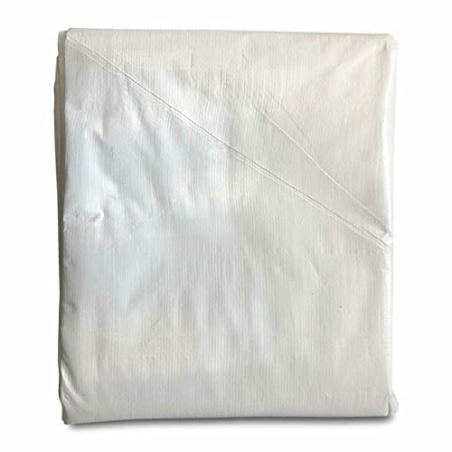 Moose Supply Economy Solid Tent Sidewall for Party and Canopy Tents, 7' x 20', White, Heavy Duty Polyethylene Moose Supply