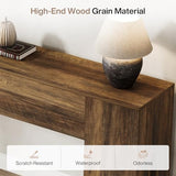 Tribesigns 71-Inch Long Console Table for Entryway, Farmhouse Sofa Console Behind Couch, Entry Table for Hallway, Foyer, Living Room, Brown Tribesigns