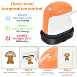 Yuenoks Heat Press Machine Mini Heat Press 3.5 "x 2.4", Portable Heat Press Fast Up to 356℉(180 ºC), Portable Easy Press for T-Shirts, Shoes, Bags, Hats, and Vinyl HTV Heat Transfer Projects Yuenoks