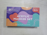 Arrtx Acrylic Paint Pens 36D Colors Acrylic Paint Markers,Brush Tip Acrylic Pens Acrylic Markers for Rock Painting,Wood,Ceramic,Glass,Canvas,Metal,Plastic,Fabric,Stone and Diy Project Arrtx