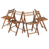 Winsome Robin 4-PC Folding Set Teak Chair, 17.64 x 20.1 x 32.28 Winsome