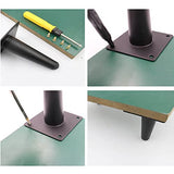 Generic Set of 4 Black Furniture Legs Straight Tapered Metal Sofa Legs, Replacement Heavy Duty Support Feet, for Sofa Couch Table Chair Cabinet Armchair TV Stand (35cm/13.78in) (Black 72cm/28.35in) WoodArtSupply