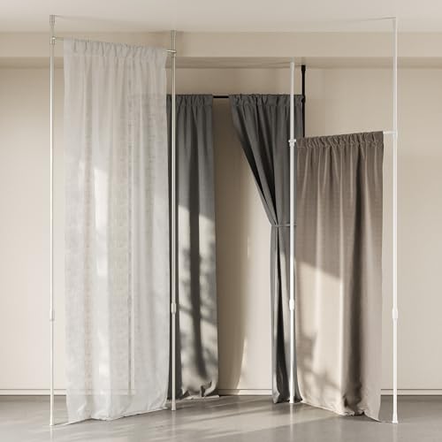 Umbra Anywhere Expandable Curtain Rod and Room Divider, Nickel Umbra