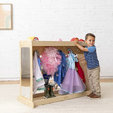 ECR4Kids Streamline Dress-Up Island, Costume Organizer, Natural ECR4Kids