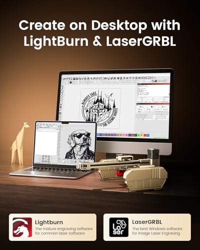 AlgoLaser 3W Mini Laser Engraver Machine - Small Laser Engraver for Beginner & DIY,8000mm/min High Speed & 150x150mm Work Area & Tilt Detection,Portable Laser Engraving for Wood, Leather, Plastic AlgoLaser