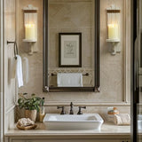 Homemory Wall Sconces Candle Holder Set of 2, Farmhouse Wooden Rustic Wall Decor for Living Room, Dining Room, Bedroom, Bathroom (White) Homemory