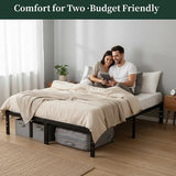 Full Size Bed Frame, 14 Inch Metal Platform Bed Frames with Heavy Duty Steel Slat Support, No Box Spring Needed, Easy Assembly, Under Bed Storage SageNest