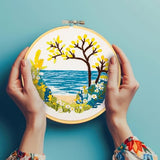 DIAMOND DOTZ Kits - Embroidery Wild Ocean: Dive into Creativity with This Embroidery Kit, Perfect Embroidery Kit for Beginners and Embroidery Kits for Adults