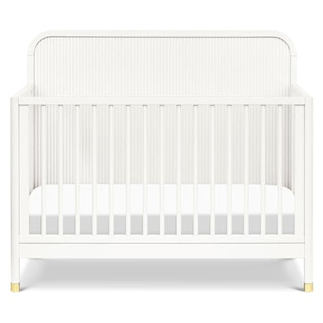 Namesake Brimsley Tambour 4-in-1 Convertible Crib in Warm White, GREENGUARDGold Certified NAMESAKE