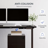 FLEXISPOT L Shaped Standing Desk, 63 x 55 Inch Electric Height Adjustable Corner Desk, Sit Stand Computer Workstation, Preset Controller, Home Office, Black Frame with Black Top FLEXISPOT