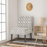 Christopher Knight Home Kassi Fabric Accent Chair, Grey Geometric Patterned Christopher Knight Home