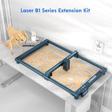 Longer B1 Series Expansion Kit， Engraving Area Extendable to 17.7" x 33.5" (450 x 850mm), Compatible with B1 20W/30W/40W Laser Engravers, Ideal for Engraving Extra-Long Objects Like Wood and Metal. Longer