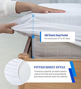 Full Size Mattress Protector Waterproof Mattress Topper Pad Cover Super Noiseless Soft & Breathable Mattress Protector Terry for Pets Kids Adults 54" x 75" Fitted Bed Sheets Artivestion