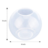 4inch Large Sphere Resin Mold Silicone,One-Piece Design 3D Round Ball Silicone Molds for Resin Art,Epoxy Resin,Candle Wax, Soap, Bath Bomb, Cement, Plaster F FYJS