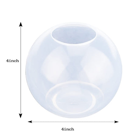 4inch Large Sphere Resin Mold Silicone,One-Piece Design 3D Round Ball Silicone Molds for Resin Art,Epoxy Resin,Candle Wax, Soap, Bath Bomb, Cement, Plaster F FYJS