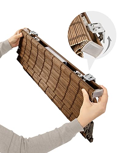 Chicology 29" x 64" Elk Cordless Bamboo Roman Patio Blinds CHICOLOGY