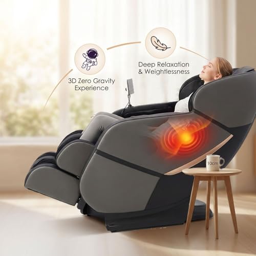 2026 Full Body Massage Chair, Free Dust Cover Included, German Crafted Dual-Core S-L Track Shiatsu Massage Mechanism, 3D Zero Gravity, Heat Therapy, 10 Massage Modes, Tool-Free Installation Yitouch