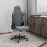 RESPAWN 110 Gaming Chair - Gamer Chair PC Computer Chair, Ergonomic Gaming Chairs, Office Chair with Integrated Headrest, Gaming Chair for Adults 135 Degree Recline with Angle Lock - Grey Fabric RESPAWN