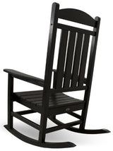 POLYWOOD R100BL Presidential Rocking Chair, Black Polywood