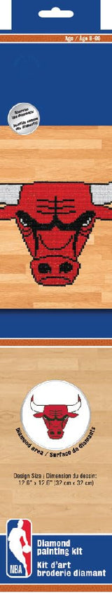DIAMOND DOTZ NBA Chicago Bulls Basketball Diamond Painting Kits for Adults - Diamond Art Kits a Relaxing Creative Craft Kit with Dotz Gems 12.6"x12.6" DIAMOND DOTZ