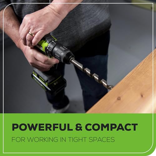 Greenworks 24V MAX Cordless Brushless Drill + Impact Combo Kit, (2) 2.0Ah Batteries, (1) Charger, and Bag Included - WoodArtSupply