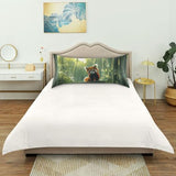 Bokkoy Soft and Silky Satin Pillow Case with Red Panda Watching Wrinkle Resistance for Standard, Queen, and King Sizes - Single Pack Sales Bokkoy
