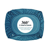 NHNHN Fitted Sheet-Deep Pockets-Soft Microfiber-Easy Care-Shrinkage and Fade Resistant-Fitted Sheets Full Size for Girl Woman Teens Kids-Only 1 Fitted Sheet (Full, Turquoise) NHNHN