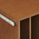 Crosley Furniture Lily Record Player Stand with Vinyl Storage, Stores up to 90 Records, Turntable Stands, Walnut Crosley Furniture