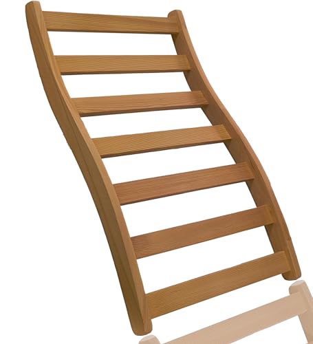 LTCCDSS 1PCS Sauna Backrest Red Cedar Canadian | S-Shape Design - Slip-Resistant - Non-Toxic - Comfortable - Sauna Accessories Kit Apply to Barrel or Infrared Sauna (25.98 in * 16.54in) LTCCDSS