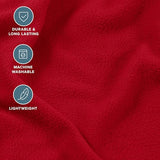 Bare Home Super Soft Fleece Sheet Set - Twin Size - Extra Plush Polar Fleece, No-Pilling Bed Sheets - All Season Cozy Warmth (Twin, Red) Bare Home