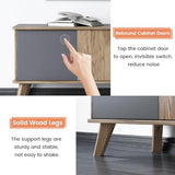 Miuuod 67" TV Stand for 55/60/65 inch TV inch TV,Mid Century Farmhouse TV Stand,Entertainment Center,Retro Media Consol with Storage for Living Room Miuuod